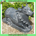 outdoor stone animal cow statue hot sale